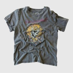 Ed Hardy Faded Grey Beautiful Ghost T-Shirt Size M